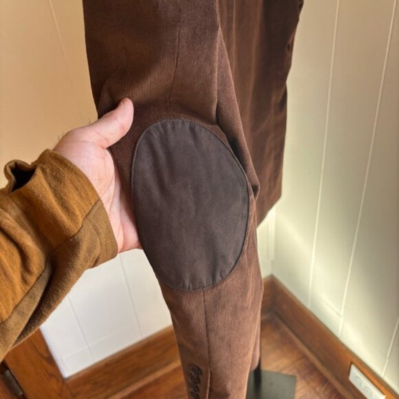 Lauren Ralph Lauren Brown Stretch Corduroy Sport Coat Men’s 44R Elbow Patches - Picture 4 of 10